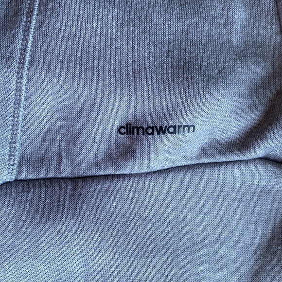 Adidas Ultimate climawarm hoodie, grey and neon yellow, size XS - Picture 7 of 8